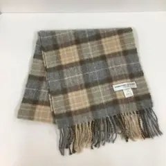 Johnstons of Elgin カシミヤ 100% チェック マフラー