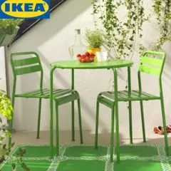 レア☆廃盤 IKEA ROXO スタッキングチェア グリーン 椅子 2脚セット