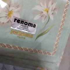 renoma 花柄ハンカチ 100%コットン