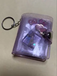 ミニシール帳 完成品 ストラップ ピンク