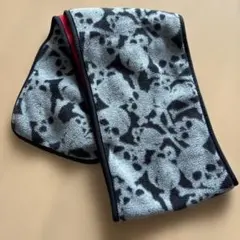 GapKids フリースマフラー One Size グレー/ブラック/レッド