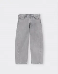 GU バレルレッグジーンズ ライトグレー 丈標準 29インチ