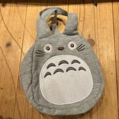 トトロ バッグ グレー ファスナー付き