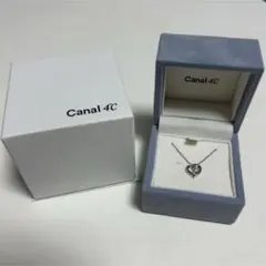 Canal 4℃ シルバー ハート ネックレス キュービックジルコニア