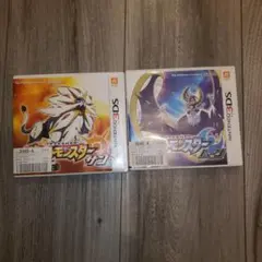 3DS ポケモン サン&ムーン 2本セット パッケージ有り　サン　ムーン