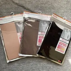 新品未使用　ユニクロ　ヒートテック　UネックT 3枚セット　Lサイズ