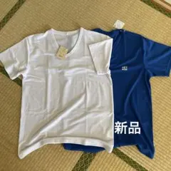 【新品未使用】メンズ VネックTシャツ 2枚セット Lサイズ