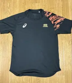 ASICS バレーボールシャツ ブラック ネイビー