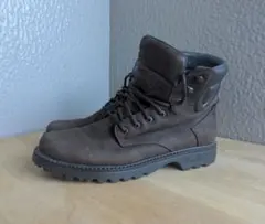 ブラウンレザー ハイカットワークブーツ