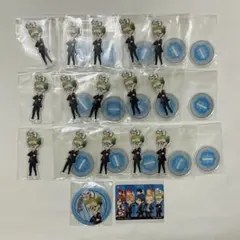 ツイステ トレイ・クローバー ツムステ ミニアクスタ 缶バッジ 特典カード