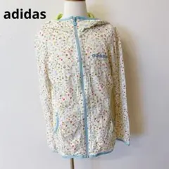 アディダスadidasパーカーウインドブレーカーレディース花柄（L L相当）