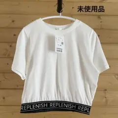 未使用品　ハニーズ　ショート丈Tシャツ　ガールズ　Sサイズ