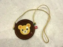 miki house ミキハウス　クマの顔ポシェット