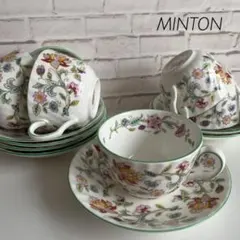 ‧ ̍̊·̊ MINTON/ミントン‧ ̍̊·̊ HADDON HALLカップ&ソーサー6客