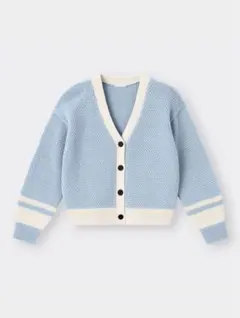 バイカラーVネックカーディガン