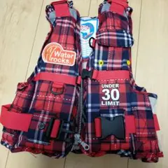 Water rocks ライフジャケット キッズ S チェック柄のサムネイル