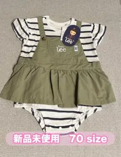 【新品未使用】Buddy Lee ロンパース 70センチ　ベビー服　女の子　リー