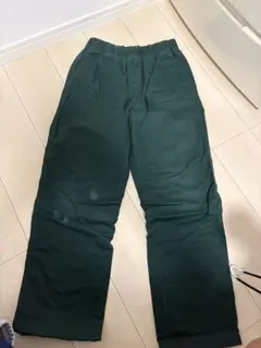 イージーパンツ ダークグリーン ウエストゴム