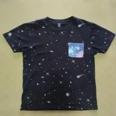グラニフ 宇宙柄Tシャツ ブラックのサムネイル