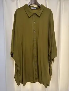 JEANASIS オリーブ色 シャツ サイズF