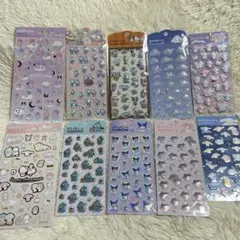 サンリオ ぷくっとシール・箔押しール 10枚 おまとめ売り