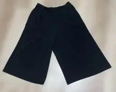 試着のみ✴︎UNIQLO ブラック ガウチョパンツ Lサイズ