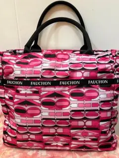 【新品】フォション トートバッグ色鮮やかなぴんく色 中ゆったり使いやすいデザイン