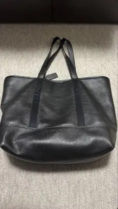 COACH ブラック レザートートバッグ
