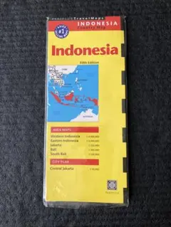 インドネシア折りたたみ地図