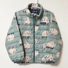 【美品】patagonia 4T ひつじ柄 ダウンジャケット