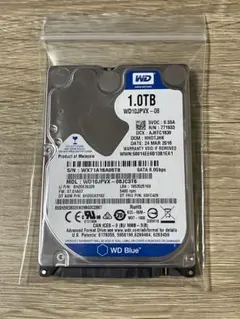 ★極上 使用49時間★WD SATA 2.5インチHDD 1TB