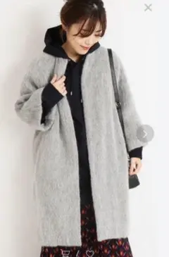 定価50000ほど　スピックアンドスパン　グレー ロングコート