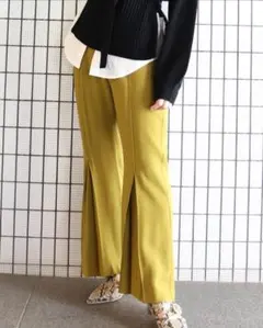 時間限定最終値下げ【美品】MURUA ヘムタックフレアパンツ KHK