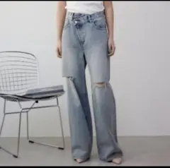 AZUL BY MOUSSY ダメージラップデニム