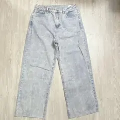 SHEIN Dazy カットオフ ワイドデニム XL