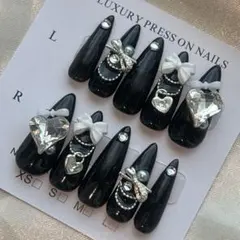 ネイルチップ　現品　ガーリー　量産型　地雷