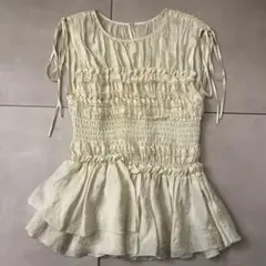 MAISON SPECIAL Shirring Frills Topのサムネイル