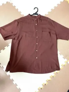 JOURNAL STANDARD バンドカラーシャツ ブラウン半袖のサムネイル