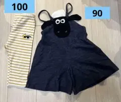 ひつじのショーン　サロペット　レギンス　2点セット