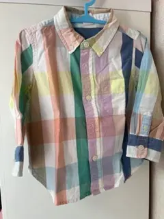 baby GAP マルチカラー チェックシャツ 18-24ヶ月