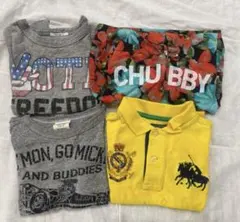 Tシャツ、ポロシャツ、パーカー　90cm ４枚セット