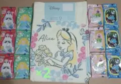 ディズニー　不思議の国のアリス　フェイスタオル　kao　バブ　不思議の国のアリス