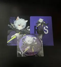 Crazy Raccoon Ras 缶バッジ&ステッカーセット