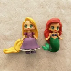 Disney ミニフィギュア ラプンツェル アリエル 2体セット