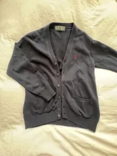 EAST BOY ネイビー ブラック Vネックカーディガン イーストボーイ
