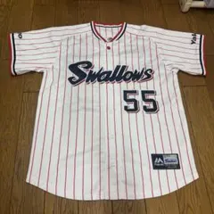 美品未着用、東京ヤクルトスワローズ　村上宗隆　ビジター　ユニフォーム　L 美品未着用 東京ヤクルトスワローズ 村上宗隆 ビジター ユニフォーム M