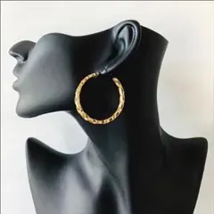 ピアス レディース❤️チェーン フープ ゴールド ピアス■数量限定！早い者勝ち！