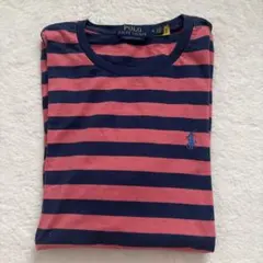 POLO RALPH LAUREN 赤と紺ストライプ Tシャツ
