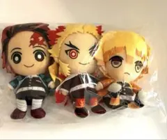 鬼滅の刃 ぬいぐるみ 3体セット　煉獄杏寿郎 竈門炭治郎 我妻善逸