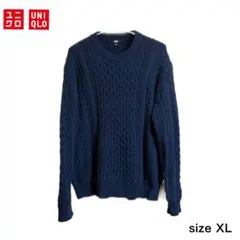 ユニクロ　ケーブルニット　セーター　size XL